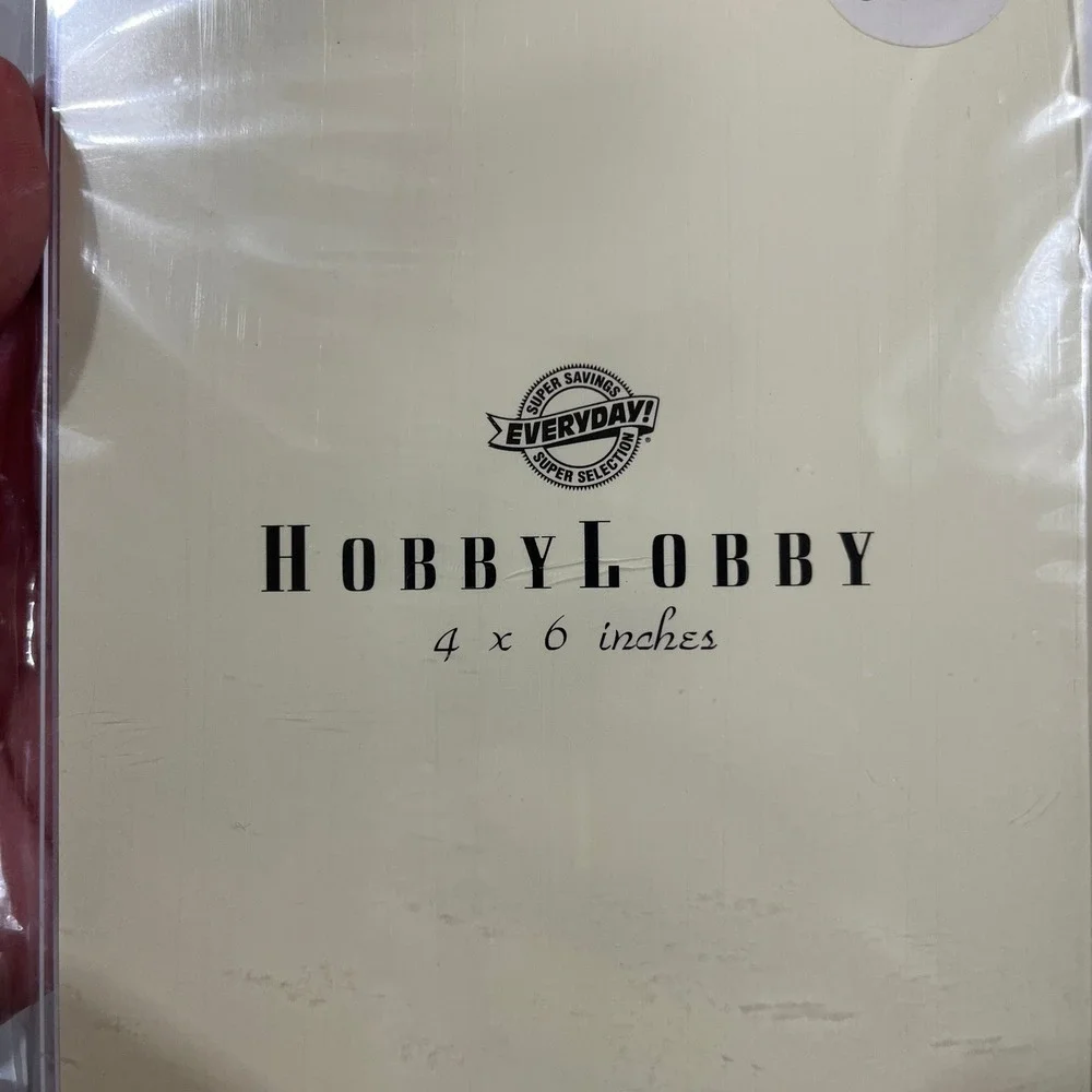 Hobby Lobby Acrylic Sign Holder Set 10pc 4x6 Clear Slant Back Table Top Frame
